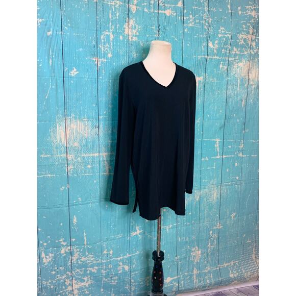 Liz Claiborne long sleeves v neck blouse size M - Picture 7 of 8